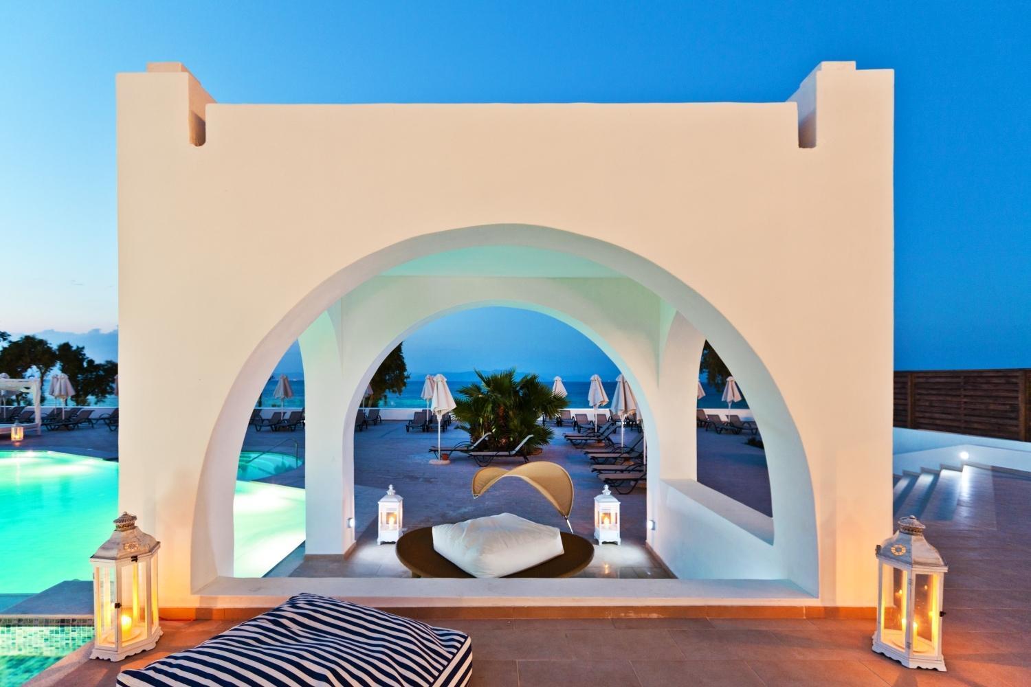 Oceanis Beach & Spa Resort Psalidi  Exterior foto